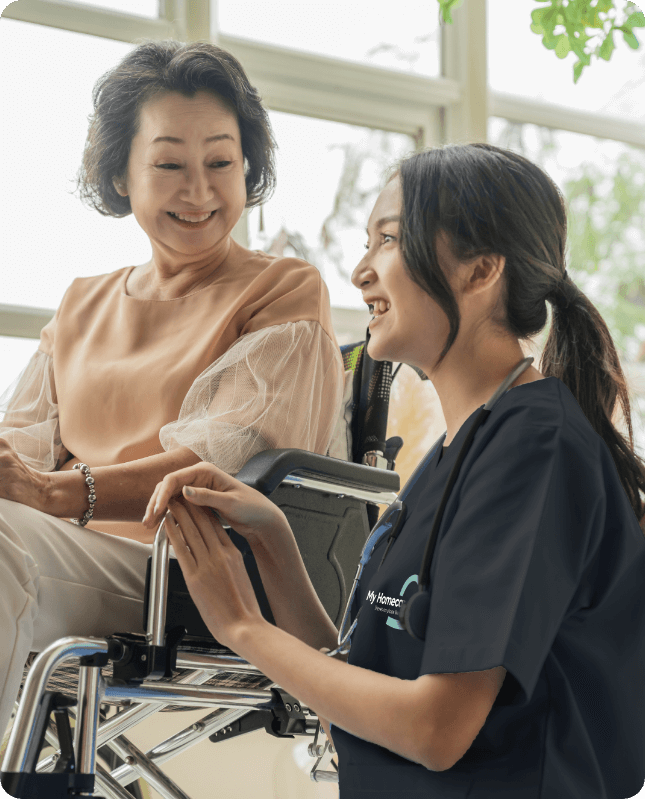 My Homecare carer supporting a client in Hornsey
