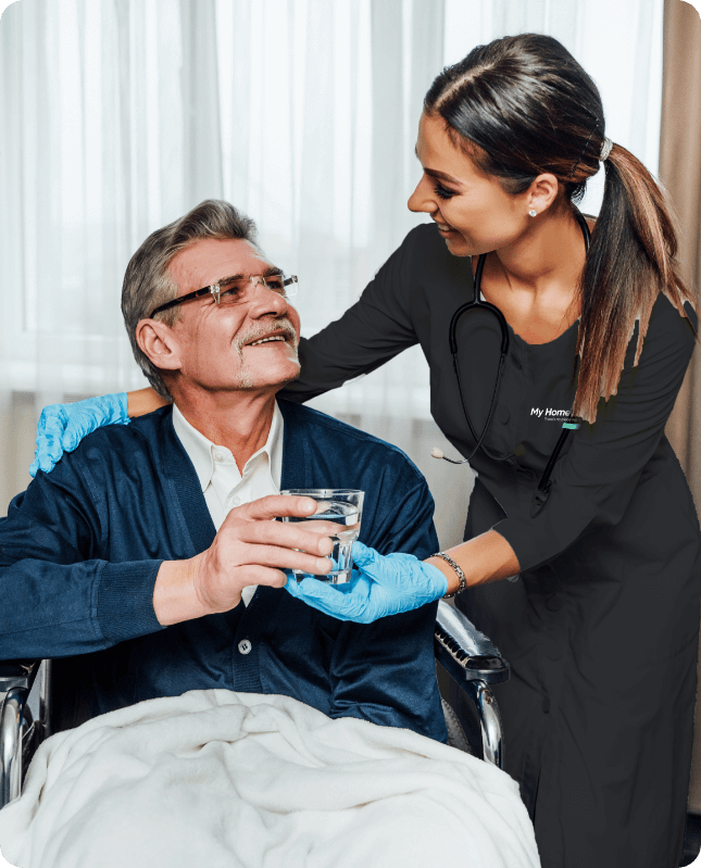 My Homecare carer supporting a client in Seven Sisters
