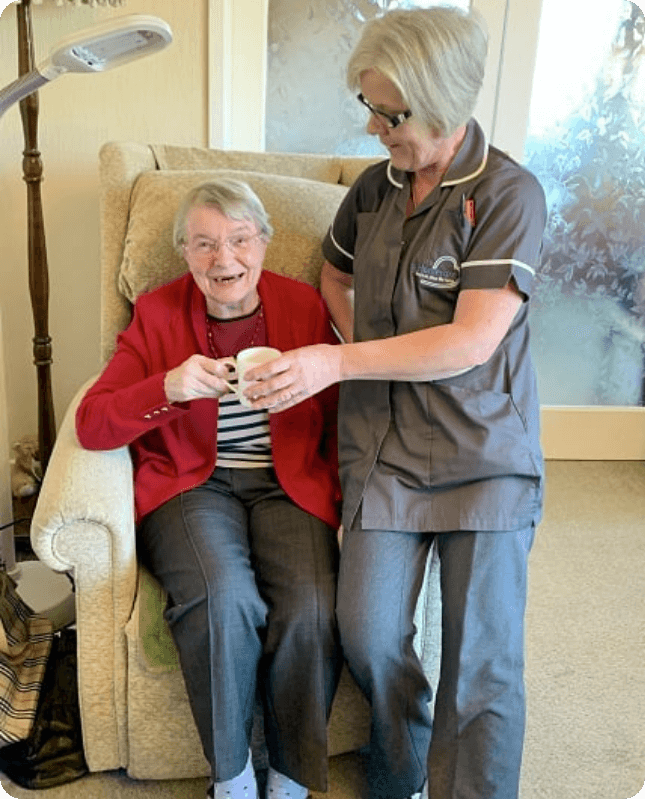 My Homecare carer supporting a client in West Green Road