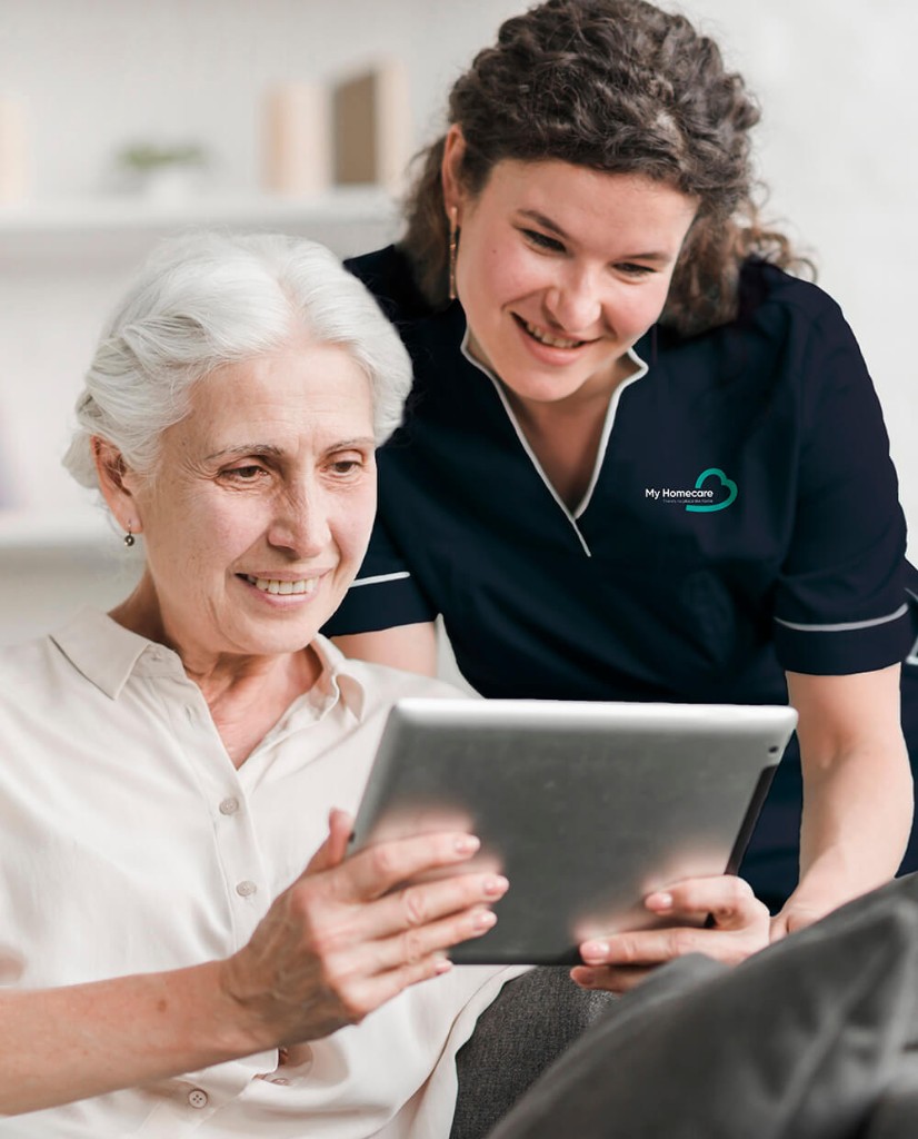 My Homecare carer supporting a client in Highgate